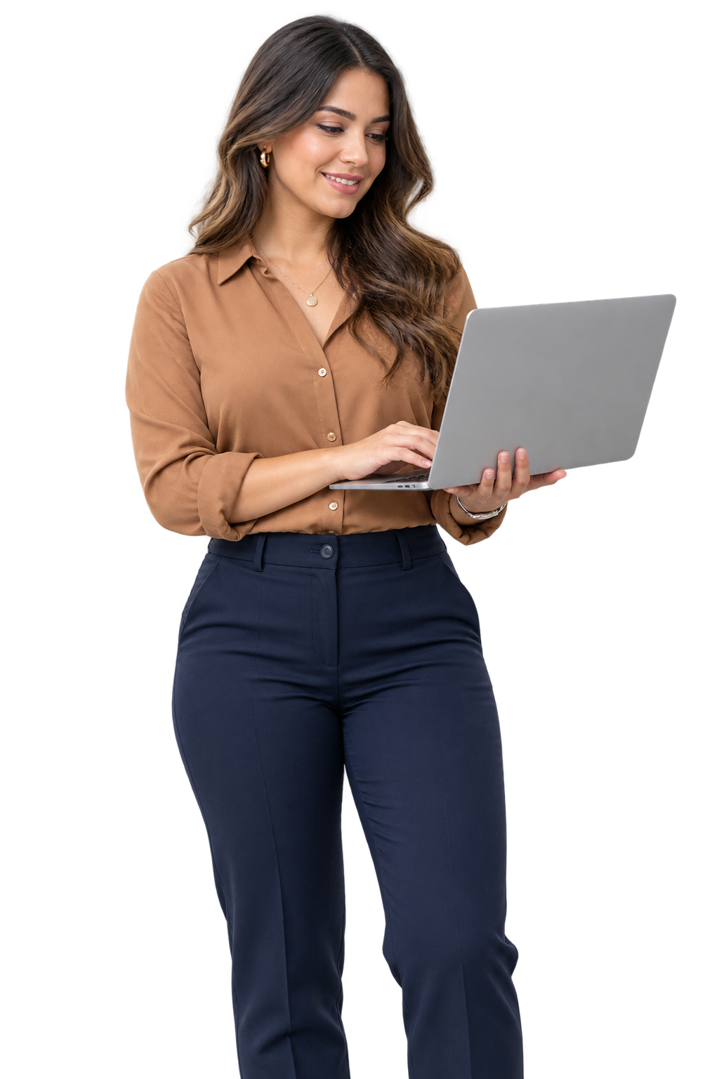 Infinitec consultant working on a laptop